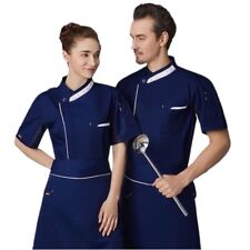 Jaqueta masculina restaurante profissional manga curta chef catering uniforme de cozinha comprar usado  Enviando para Brazil