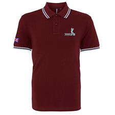 Camisa polo masculina Ska masculina com ponta e logotipo bordado. Mod, Soul, Two-Tone Retro., usado comprar usado  Enviando para Brazil