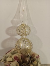 Decoração de árvore de Natal vintage de vidro decorado à mão artesão europeu 12" na caixa comprar usado Decoração de árvore de Natal vintage de vidro decorado à mão artesão europeu 12" na caixa comprar usado  Enviando para Brazil