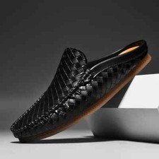 Chinelos masculinos de couro feitos à mão impermeáveis meia arrasta mocassim tênis antiderrapante comprar usado  Enviando para Brazil
