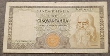 50000 lire leonardo usato  Roma