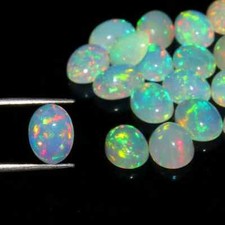 Opala cabochão 14x10mm oval etíope grande pedra preciosa opala fogo jumbo opala natural comprar usado  Enviando para Brazil