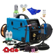 ZESTAW Sherman™ MIG/MAG 200A Spawarka inwerterowa TIG LCD Synergia 3w1 Bezgazowa/gazowa na sprzedaż ZESTAW Sherman™ MIG/MAG 200A Spawarka inwerterowa TIG LCD Synergia 3w1 Bezgazowa/gazowa na sprzedaż  Wysyłka do Poland