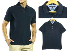 Camisa polo masculina slim fit azul manga curta Tommy Hilfiger tamanho G comprar usado  Enviando para Brazil