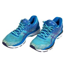 Tênis de corrida ASICS GEL-NIMBUS 18 feminino tamanho 10 azul turquesa T650N, usado comprar usado  Enviando para Brazil