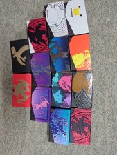 Pokémon ETB Caixa Vazia Lote de 13 Colorida de Todos os Diferentes Logo Cartões Conjuntos Armazenamento, usado comprar usado  Enviando para Brazil