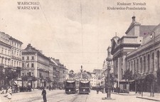 Używany, Pozdrowienia z Warszawy - Warszawa - Przedmieście Krakowa - Tramwaj na sprzedaż  Wysyłka do Poland