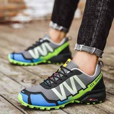 Usado, Tênis masculino para caminhada ao ar livre escalada trekking com cadarço sapatos de mountain bike novo comprar usado  Enviando para Brazil