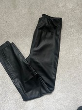 zara faux leather leggings for sale  NEATH