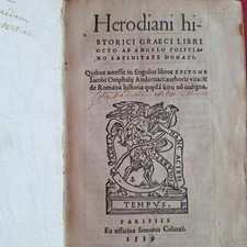 1539 herodiani historici usato  Pavia