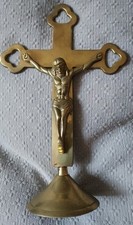 Brass crucifix tabletop for sale  River Forest