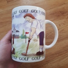 Golf golfers mug for sale  HORSHAM