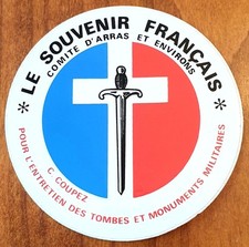 Autocollant souvenir francais d'occasion  Ferrières-en-Gâtinais