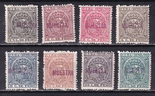 España 1898 - Caribe - Fiscal - Timbre Movil - Muestra Jones   Rodríguez CG22/29 comprar usado  Enviando para Brazil
