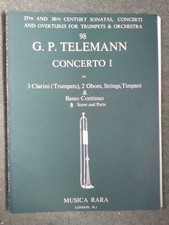 Telemann concerto trumpets for sale  SALISBURY