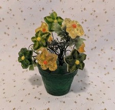 Vaso verde amarelo vermelho escultura arranjo acrílico flores Lucite vintage MCM  comprar usado  Enviando para Brazil