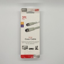   Cabo Coaxial Ultra Pro RG6 - 3 pés - Branco comprar usado  Enviando para Brazil