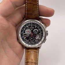 Relógio de pulso Citizen Eco Drive Chrono AT World Time controlado por rádio H610-S060257, usado comprar usado  Enviando para Brazil