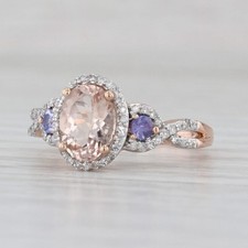 1.19ctw morganite diamond for sale  USA