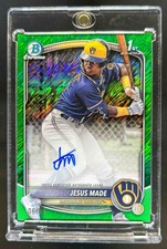 2025 Bowman Jesus Made Chrome refrator cintilante verde automático 1º #6/99 comprar usado  Enviando para Brazil