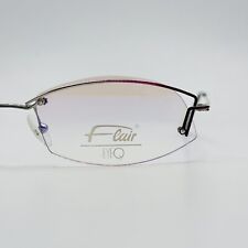 Óculos femininos Flair oval roxo prata meia borda EYEQ 840 Col. 590 extravagante novo, usado comprar usado  Enviando para Brazil