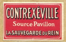 étiquette ancienne contrexév d'occasion  France