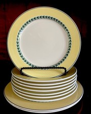 10 Pratos FÁCEIS Villeroy Boch Maintenon 8 Almoço 9 1/4” & 2-LRG Jantar 11 1/2” comprar usado  Enviando para Brazil