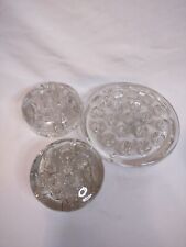 Vintage 3pc clear for sale  Shipping to Ireland