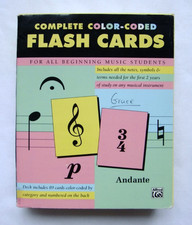 Music flash cards for sale  BELFAST