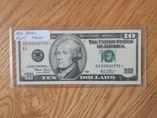 2003 $10 UNC/GEM Boston District raro série baixa # DA 00000775* comprar usado  Enviando para Brazil