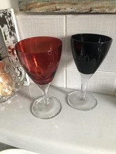 coloured wine glasses for sale  LITTLEHAMPTON