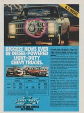 1982 Chevy Diesel Pickup, Blazer, Suburbano - Motor de Caminhão - Impressão Publicitária Foto Arte comprar usado  Enviando para Brazil