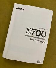 Nikon d700 instruction for sale  HITCHIN