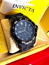 NOVO Invicta Pro Diver relógio masculino quartzo mostrador preto Mod.6996 fabricado na Suíça 100 m com comprar usado  Enviando para Brazil