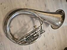 Helicon Tuba Bronze Tubo Instrumento de Sopro 3 Válvulas Chifre URSS Soviético Vintage Raro comprar usado  Enviando para Brazil