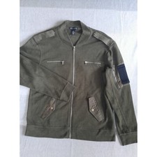 Jaqueta INC International Concepts masculina XL verde militar com zíper completo acampamento utilitário comprar usado  Enviando para Brazil