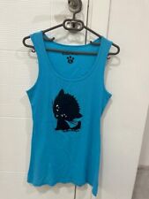 Regata azul vintage Y2k Killer Kitty tamanho grande rara gato gráfico gótico grunge em excelente estado usado comprar usado  Enviando para Brazil