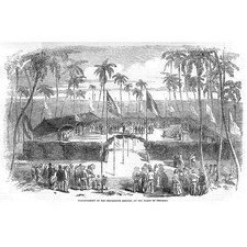 BRASIL Pernambuco Ilha Ferroviária de Nogueira - Estampa antiga 1855 comprar usado  Enviando para Brazil