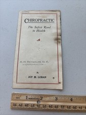 Antique chiropractic booklet for sale  Vernon Rockville