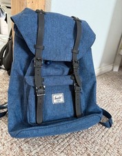 Herschel rucksack blau gebraucht kaufen  Reichshof