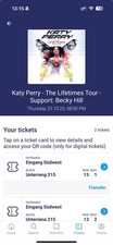 Katy perry tour gebraucht kaufen  Karlsruhe