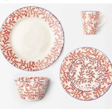 Caneca de café azul faisão vermelho Siena coral vidro porcelana copos comprar usado  Enviando para Brazil
