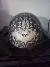 Capacete de motocicleta LDMET DOT FMVSS nº 218 certificado XL caveira zona HS-1100, usado comprar usado  Enviando para Brazil