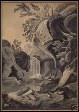 Acquerello tempera originale usato  Lucca