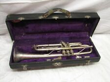 Trompete antigo King Liberty H.N. Instrumento musical branco com buzina de caixa década de 1930 BB, usado comprar usado  Enviando para Brazil