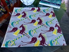 Exótico! Rodeio Swizzle Stick fios farpados em tecido vintage Chartreuse Barkcloth comprar usado  Enviando para Brazil