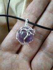 Collana ametista ciondolo usato  Lunamatrona