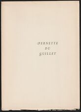 Pernette guillet. poèmes d'occasion  Arles