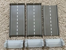Lote LEGO de peças de 6600 placas de estrada com listras centrais inclinadas parte 30477 e suporte comprar usado  Enviando para Brazil