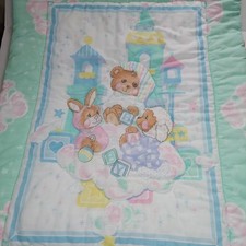Edredom Riegel Beddy Bear Coelho Cordeiro Nuvens Estrelas Bebê Cobertor Teddy Anos 80  comprar usado  Enviando para Brazil